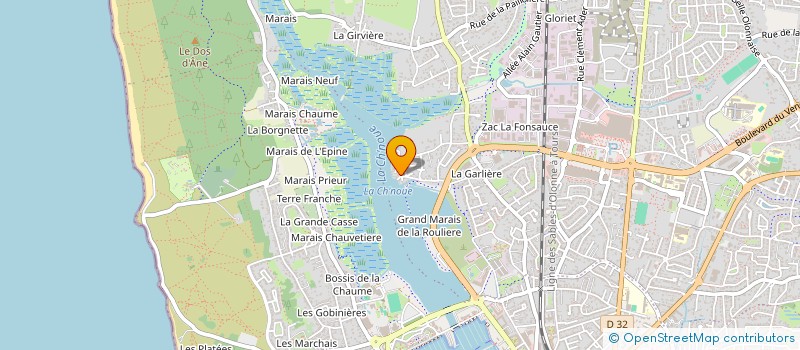 localisation de l'entreprise MADAME CHRISTINE MAINSON à LES SABLES D'OLONNE