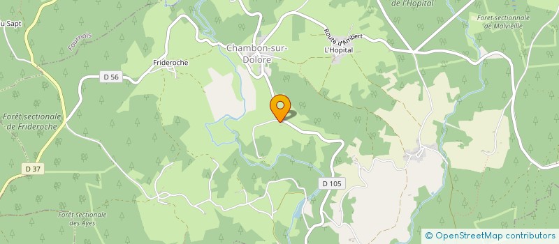 localisation de l'entreprise MADAME CHRISTINE MALOUVET  CHAMBON-SUR-DOLORE