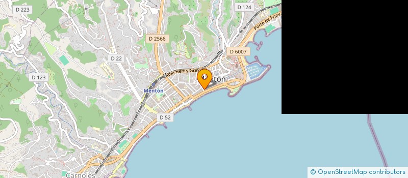 localisation de l'entreprise MADAME CHRISTINE MANGIN à MENTON