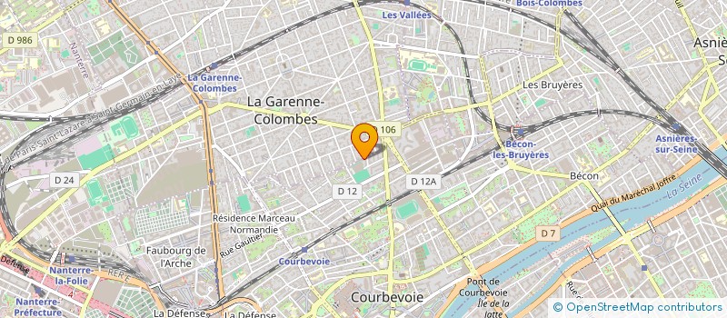localisation de l'entreprise MADAME CHRISTINE MARAIS à COURBEVOIE