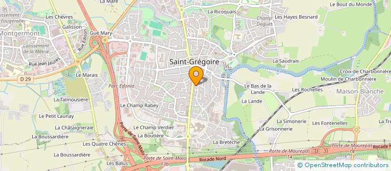 localisation de l'entreprise MADAME CHRISTINE MARAIS  SAINT-GREGOIRE