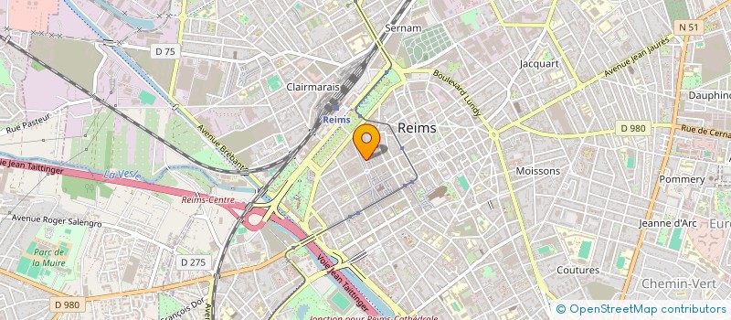 localisation de l'entreprise MADAME CHRISTINE MARCHAL  REIMS