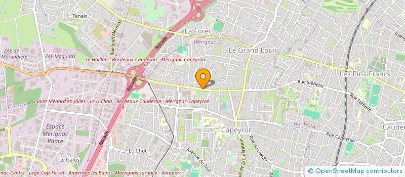 localisation de l'entreprise MADAME CHRISTINE MARI  MERIGNAC