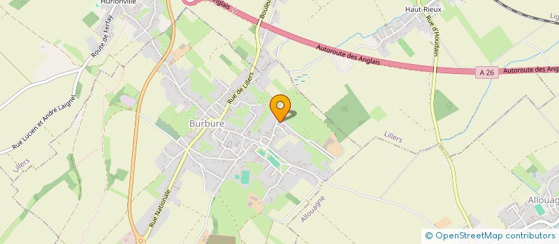 localisation de l'entreprise MADAME CHRISTINE MARIEN  BURBURE