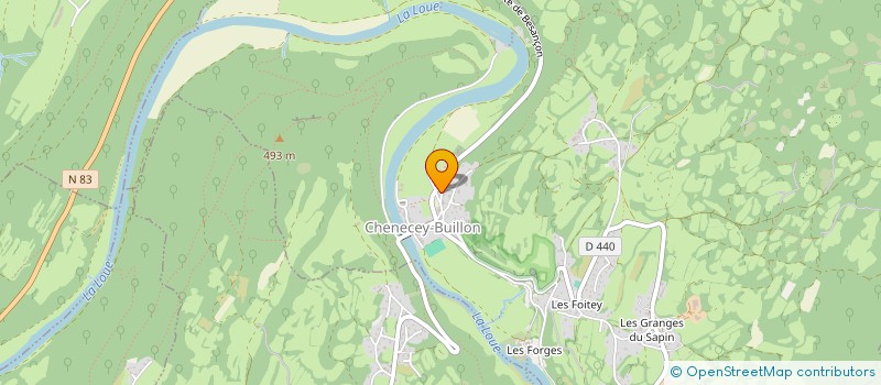 localisation de l'entreprise MADAME CHRISTINE MARILLY  CHENECEY-BUILLON