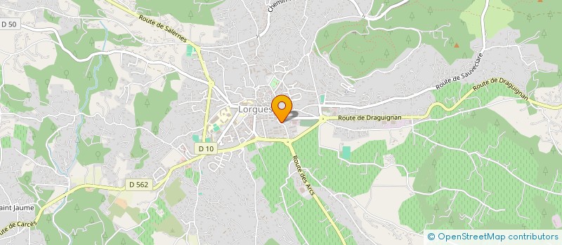 localisation de l'entreprise MADAME CHRISTINE MARIVOET à LORGUES