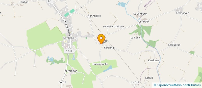 localisation de l'entreprise MADAME CHRISTINE MARQUER  NOYAL-PONTIVY