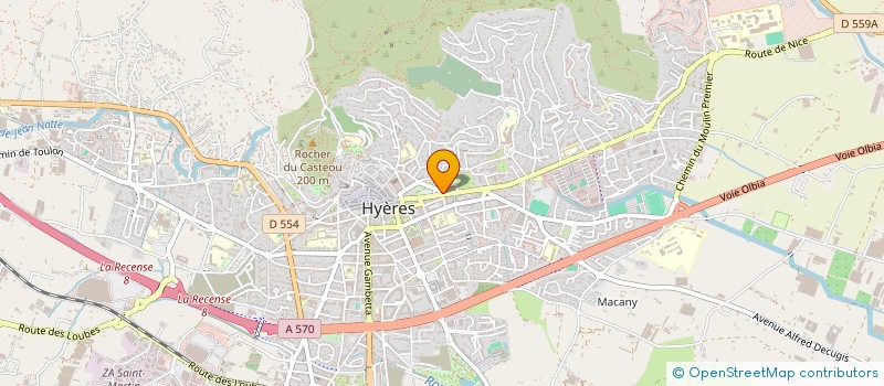 localisation de l'entreprise MADAME CHRISTINE MARQUES  HYERES