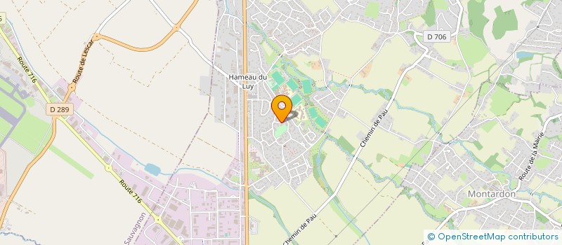 localisation de l'entreprise MADAME CHRISTINE MARRACQ  MONTARDON