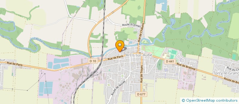 localisation de l'entreprise MADAME CHRISTINE MARS  ARCIS-SUR-AUBE