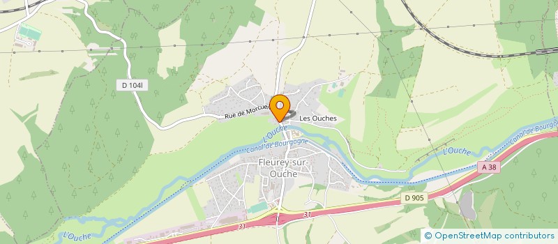 localisation de l'entreprise MADAME CHRISTINE MARTELET à FLEUREY-SUR-OUCHE