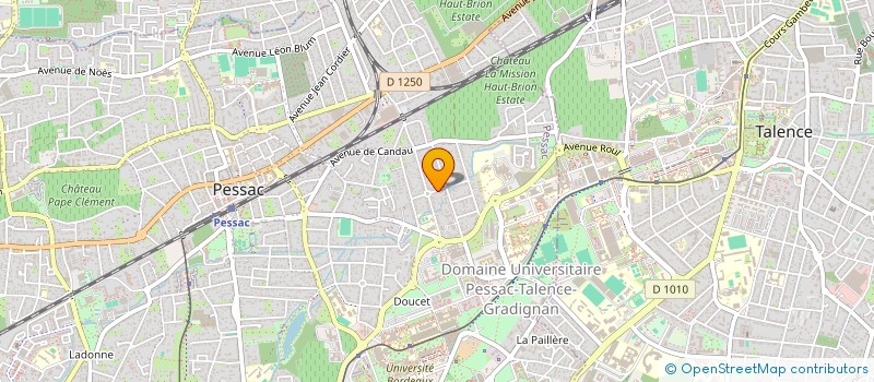 localisation de l'entreprise MADAME CHRISTINE MARTIN  PESSAC