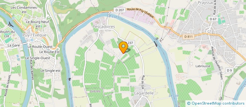 localisation de l'entreprise MADAME CHRISTINE MARTIN  PESCADOIRES