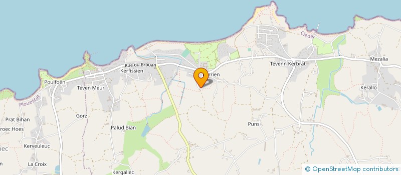 localisation de l'entreprise MADAME CHRISTINE MARTIN  CLEDER