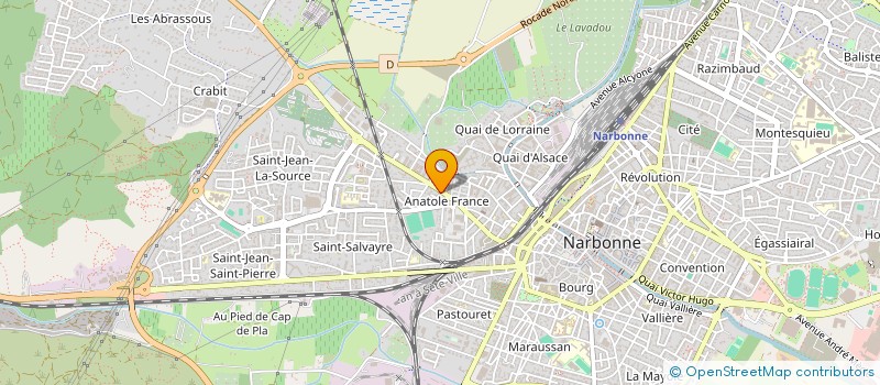 localisation de l'entreprise MADAME CHRISTINE MARTIN  NARBONNE