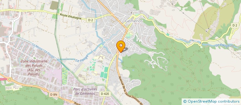 localisation de l'entreprise MADAME CHRISTINE MARTIN  GEMENOS