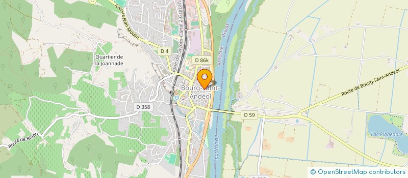 localisation de l'entreprise MADAME CHRISTINE MARTIN  BOURG-SAINT-ANDEOL