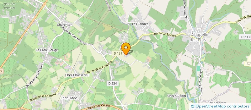 localisation de l'entreprise MADAME CHRISTINE MARTIN  CHANIERS