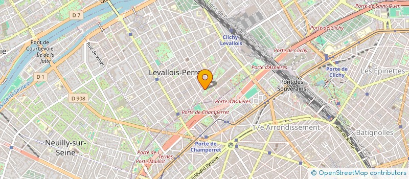 localisation de l'entreprise MADAME CHRISTINE MARTIN à LEVALLOIS-PERRET