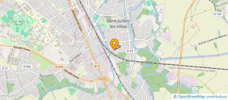 localisation de l'entreprise MADAME CHRISTINE MARTIN  SAINT-JULIEN-LES-VILLAS