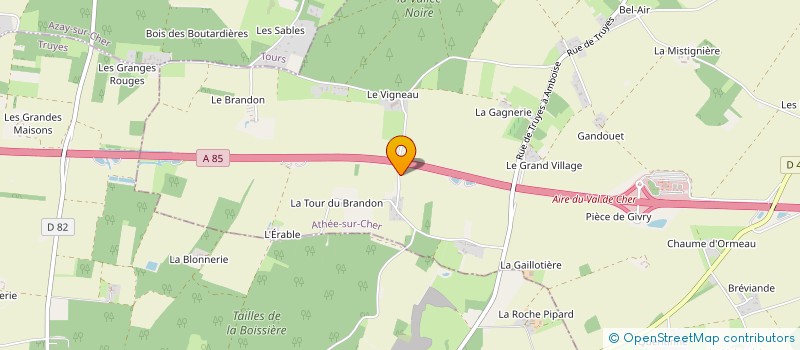 localisation de l'entreprise MADAME CHRISTINE MARTIN-VILAIN  ATHEE-SUR-CHER