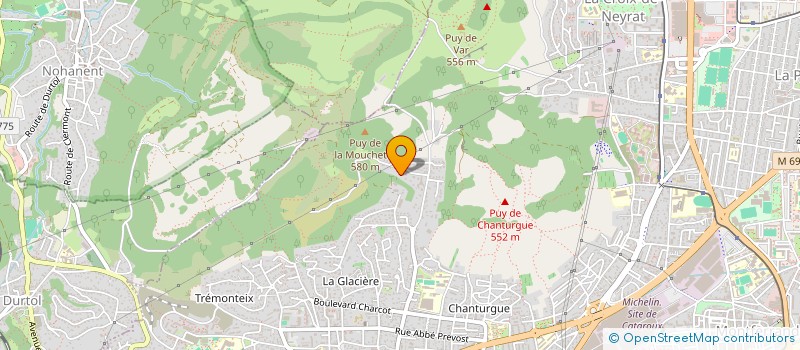 localisation de l'entreprise MADAME CHRISTINE MARTINEZ  CLERMONT-FERRAND