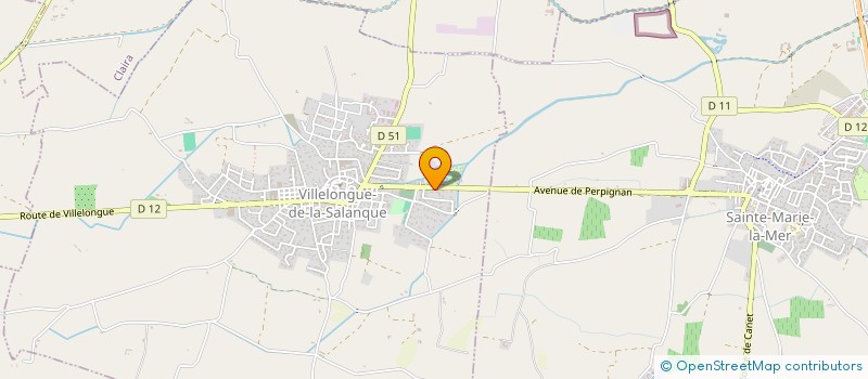 localisation de l'entreprise MADAME CHRISTINE MARTRETTE  VILLELONGUE-DE-LA-SALANQUE