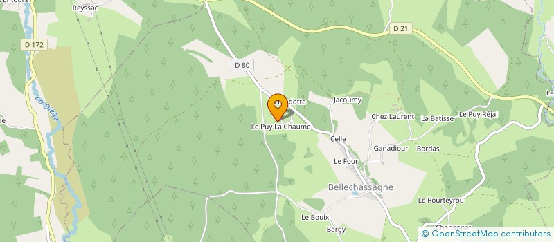 localisation de l'entreprise MADAME CHRISTINE MASSON à BELLECHASSAGNE