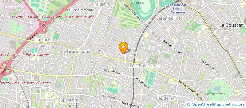 localisation de l'entreprise MADAME CHRISTINE MAZAUD  BORDEAUX