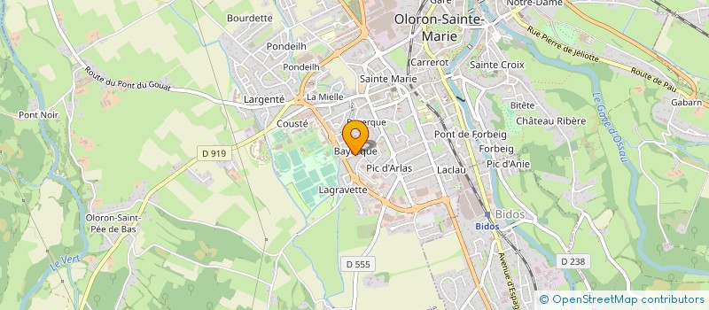 localisation de l'entreprise MADAME CHRISTINE MAZE-SENCIER  OLORON SAINTE MARIE