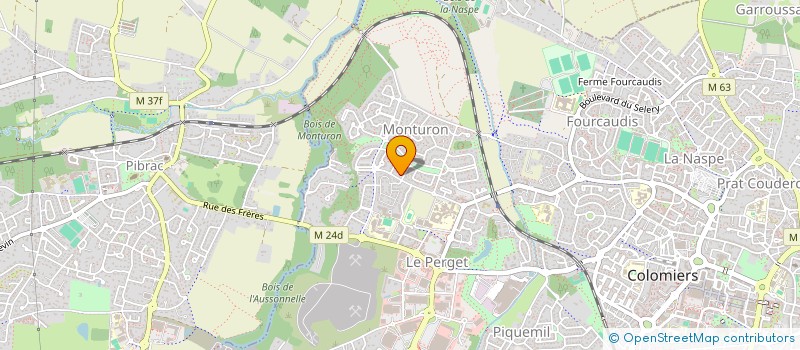 localisation de l'entreprise MADAME CHRISTINE MAZON à COLOMIERS