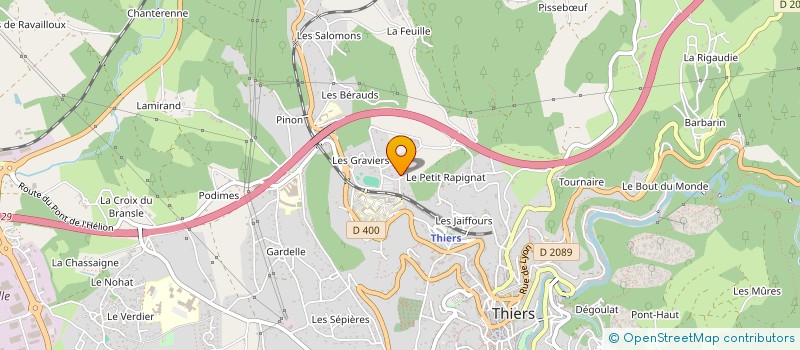 localisation de l'entreprise MADAME CHRISTINE MEESSEMAN  THIERS