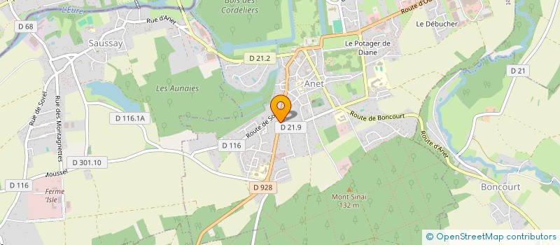 localisation de l'entreprise MADAME CHRISTINE MENAGER à ANET