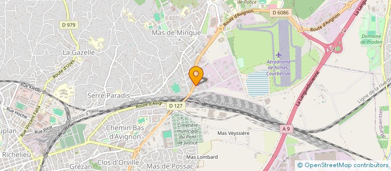 localisation de l'entreprise MADAME CHRISTINE MENAND  NIMES