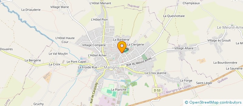 localisation de l'entreprise MADAME CHRISTINE MENARD  MARIGNY-LE-LOZON