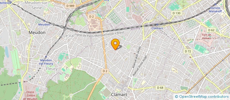localisation de l'entreprise MADAME CHRISTINE MENTEUR à CLAMART