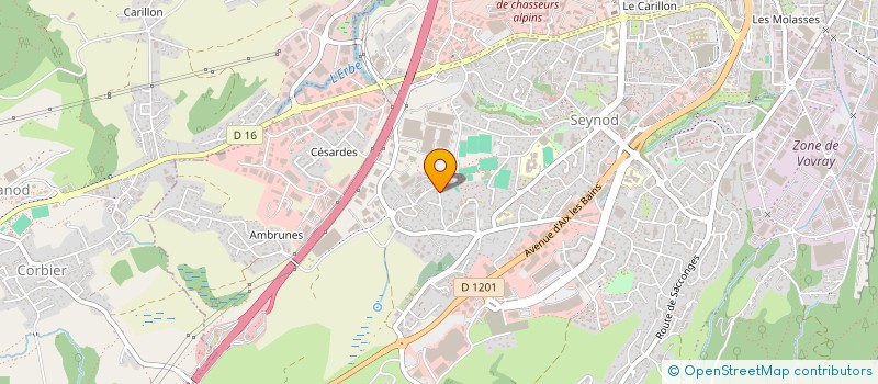 localisation de l'entreprise MADAME CHRISTINE MENTHON à ANNECY