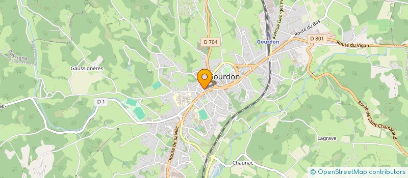 localisation de l'entreprise MADAME CHRISTINE MERCIER  GOURDON