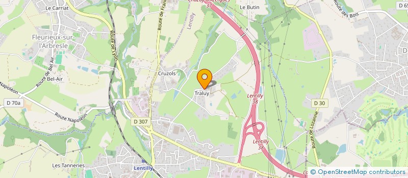 localisation de l'entreprise MADAME CHRISTINE MERET  LENTILLY