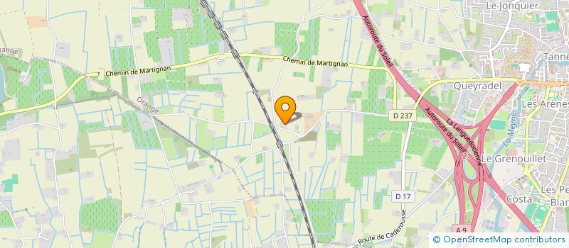 localisation de l'entreprise MADAME CHRISTINE MERILHOU  ORANGE