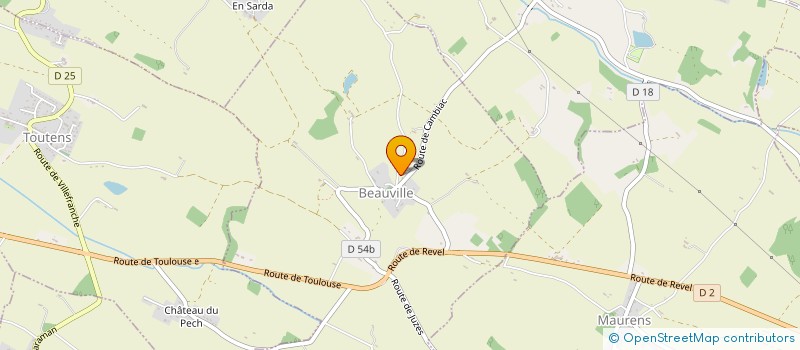 localisation de l'entreprise MADAME CHRISTINE MERILLI  BEAUVILLE