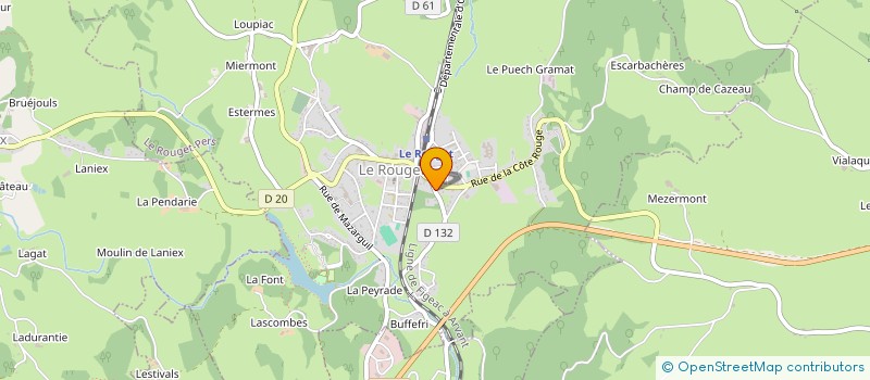 localisation de l'entreprise MADAME CHRISTINE MERTENS à LE ROUGET-PERS