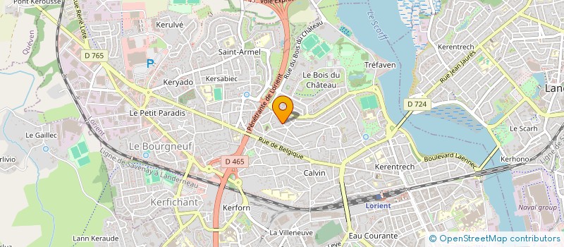 localisation de l'entreprise MADAME CHRISTINE MESUREUR  LORIENT