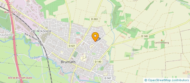 localisation de l'entreprise MADAME CHRISTINE METTLER  BRUMATH