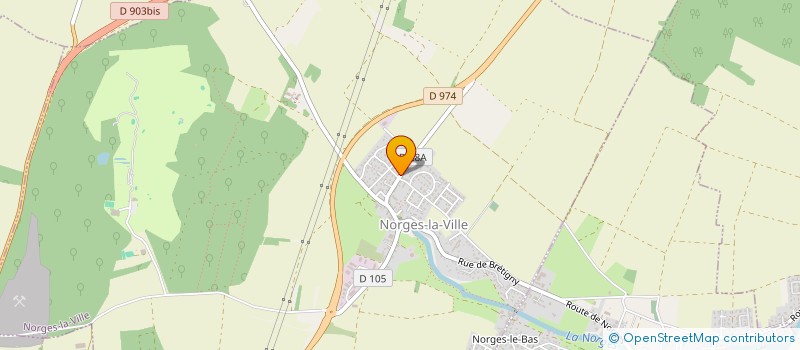 localisation de l'entreprise MADAME CHRISTINE MICHAUD  NORGES-LA-VILLE