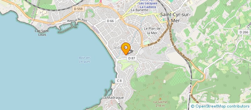 localisation de l'entreprise MADAME CHRISTINE MICHE à SAINT-CYR-SUR-MER