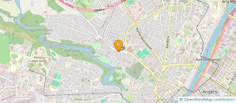 localisation de l'entreprise MADAME CHRISTINE MICHE LE BON  ANGERS
