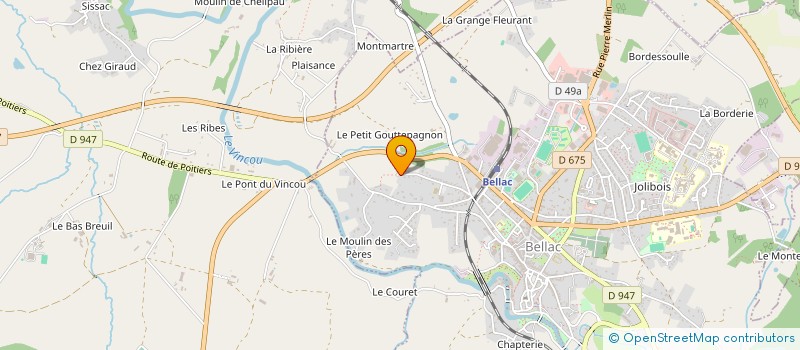 localisation de l'entreprise MADAME CHRISTINE MICHEL à BELLAC