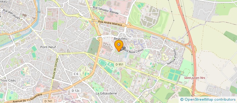 localisation de l'entreprise MADAME CHRISTINE MICHEL à POITIERS
