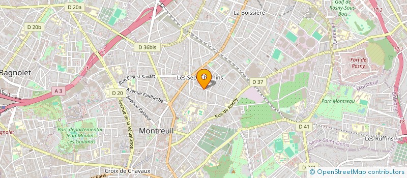 localisation de l'entreprise MADAME CHRISTINE MICHELE LARIDON à MONTREUIL